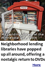 Streaming services have transformed the way we view film and television, leaving us isolated on our couches, subject to the suggestions of an algorithm. But a small group of film buffs with a fondness for physical media are hoping to lure people back into the real world. Like me, with hundreds of DVD's accumulated over the years, offering them for free rental on the honor system in front of the Minnesota family lake cabin every Summer.